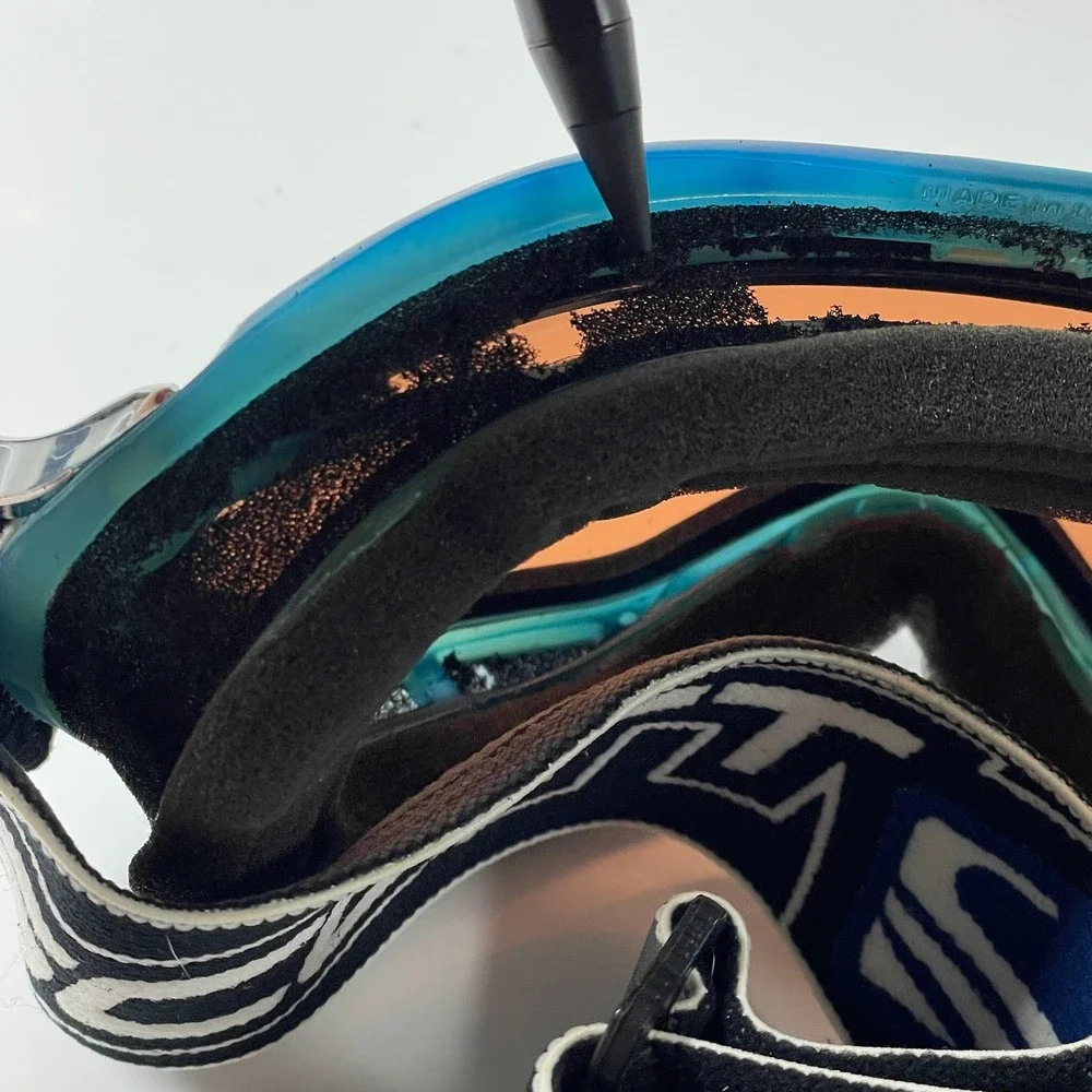 Scott Vintage Ski Goggles Blue Teal Orange Lens *fair condition
